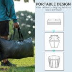 SPORTNOW Outdoor Ice Bath Tub, 300L Portable Cold Therapy Tub, Black